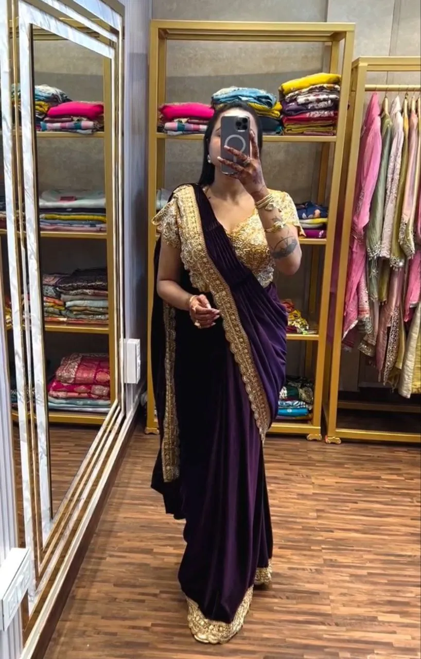 Madhuri 242 Fandy Satin Ready To Wear Saree Wholesale Surat