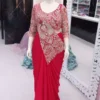 Madhuri 247 Heavy Crep Embroidery Wedding Ready To Wear Saree Wholesale Surat