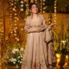 STD 6098 Crunchy Silk Embroidery Festival Anarkali Gown Sharara Wholesale Surat