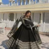 STD 6104 Rayon Embroidery Work Anarkali Gown Wholesale Surat