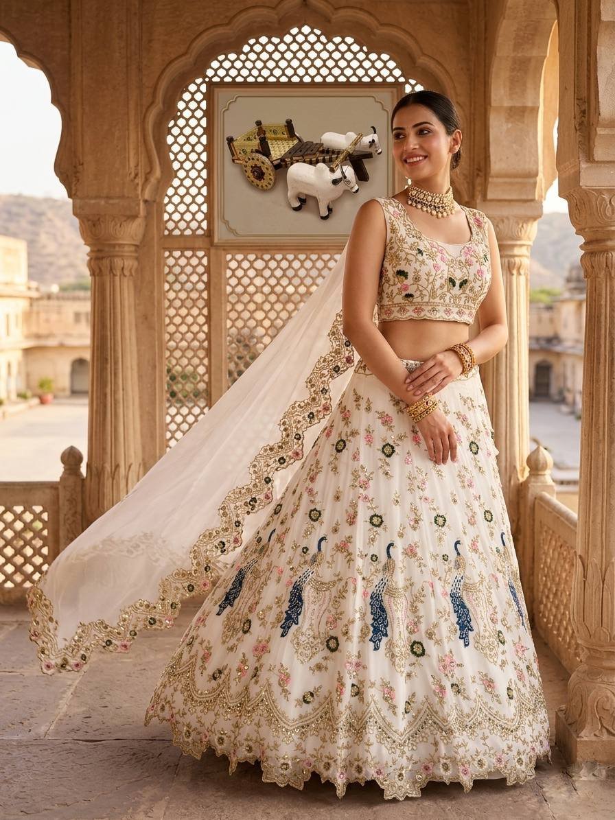 SBD 1569 Georgette Embroidery Work Lehenga Choli Wholesale Surat