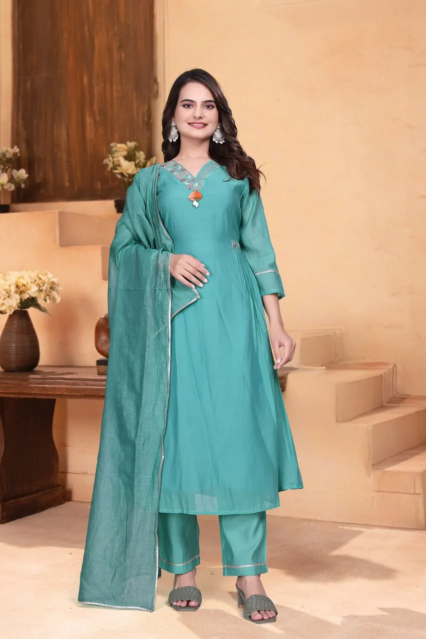 AEA 657 Mul Chanderi Co Ord Set Wholesale Surat