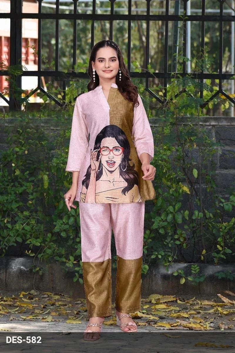 AEA Vertican Printed Co Ord Set Wholesale Surat