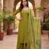 KR 408 Chanderi Cream Color Hand Work Readymade Dress Wholesale Surat