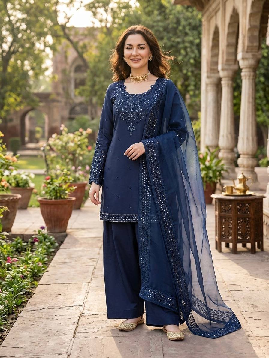 Deepika 6005 Natural Crep Sequnce Readymade Drees Wholesale Surat