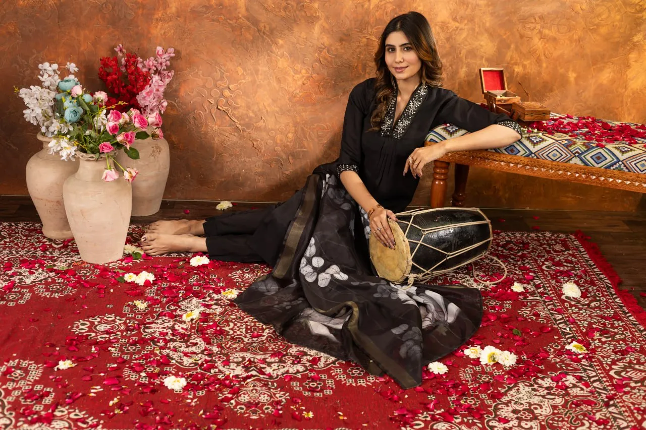 Beautiful Lila 102 Roman Silk Hand Work Readymade Dress Wholesale 2026