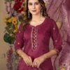 Beautiful Lila 110 Viscose Roman Silk Festival Readymade Dress Wholesale 2026