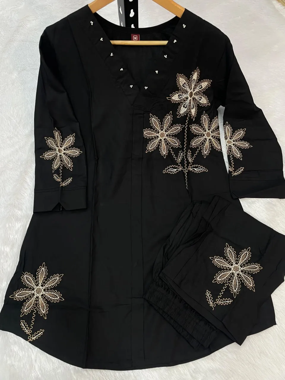 Latest Lila 122 Rayon Embroidery Co Ords Set Wholesale 2026