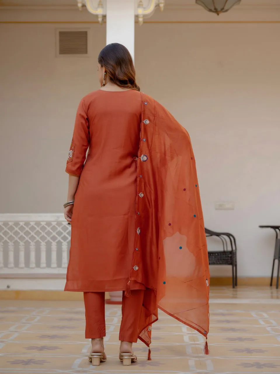Launching Lila 145 Mango Silk Hand Work Readymade Dress Wholesale 2026