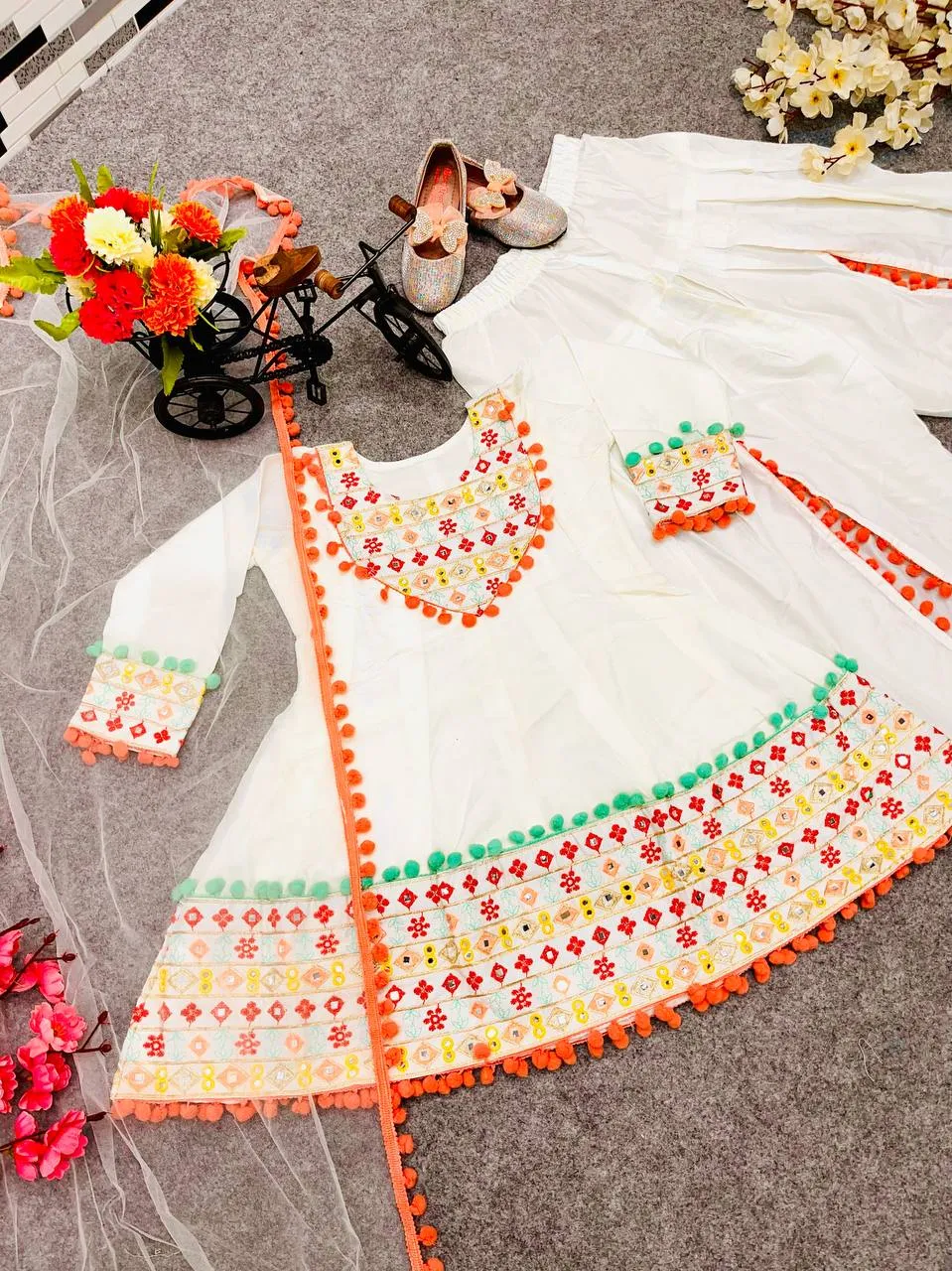 Launching Baby 143 Dull Satin Festival Kid Wear Wholesale 2026