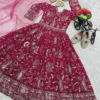 Baby 206 Georgette Embroidery Gown Kid Wear Wholesale
