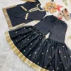 Launching Baby 243 Black Gmy Silk Sharara Suit Kids Collection 2026