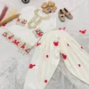 Launching Baby 245 Natural Crep Party Wear Salwar Suit Kids Wear Wholesale 2026