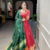 Stylish WMN 1653 Gaji Silk Lagdi Work Festival Lehenga Coli Wholesale 2026