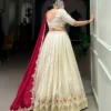 Latest WMN 1411 Vichitra Silk Embroidery Party Wear Lehenga Coli Wholesale 2026
