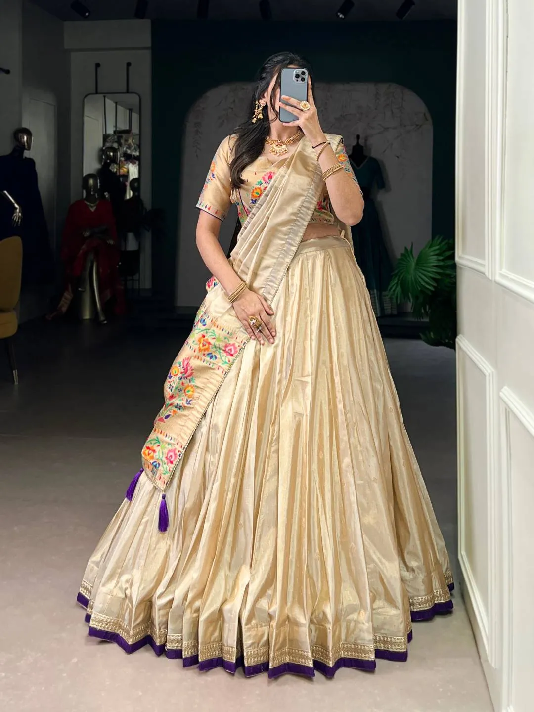 Stylish WMN 2012 Shimmer Paithani Festive Lehenga Choli Wholesale 2026