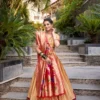 Launching WMN 2017 Jacquard Silk Zari Lehenga Choli Wholesale 2026