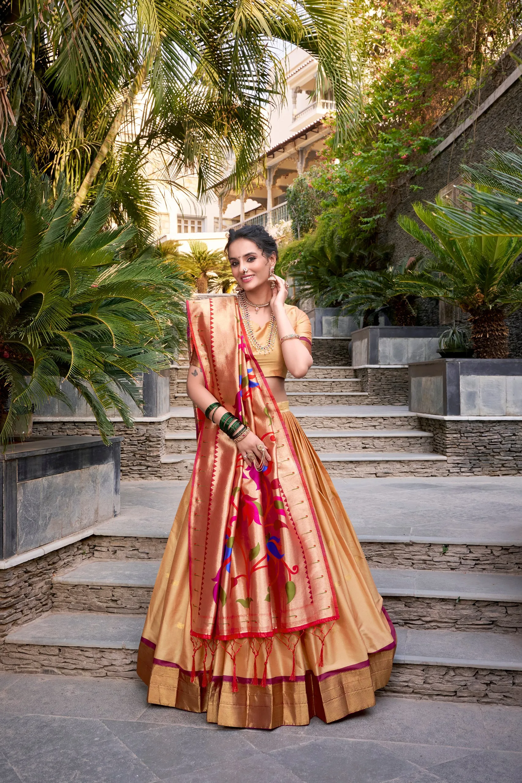 Launching WMN 2017 Jacquard Silk Zari Lehenga Choli Wholesale 2026