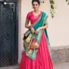 Latest WMN 2014 Jacquard Silk Weaving Party Wear Lehenga Choli Wholesale 2026