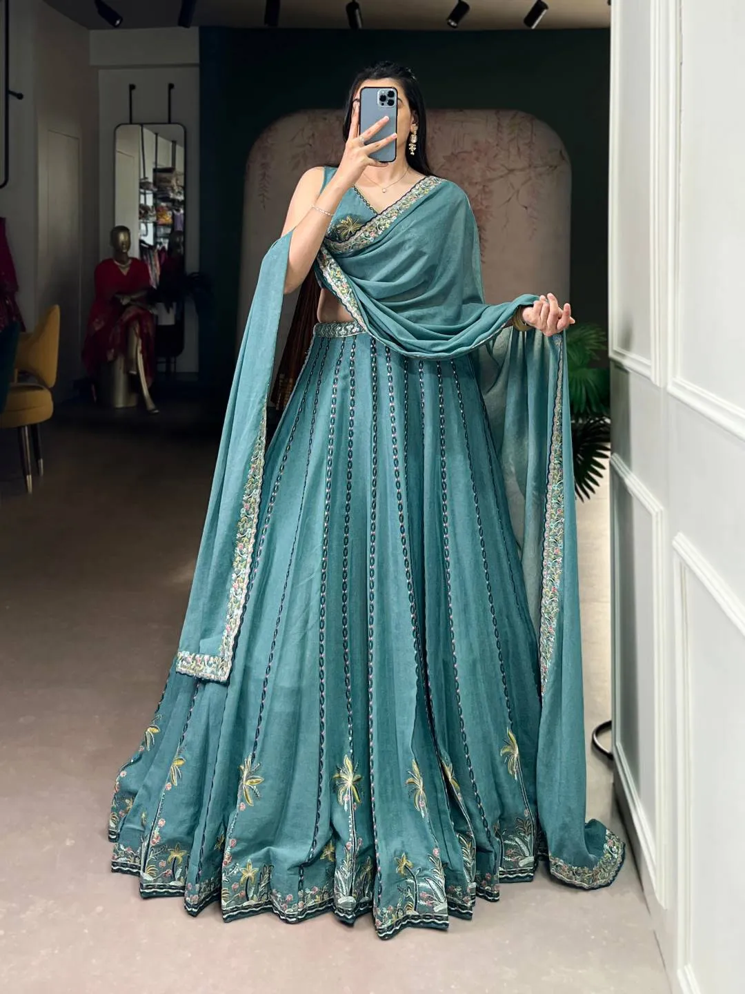 Latest WMN 1457 Samairaa Chocolate Crush Embroidery Lehenga Choli Wholesale 2026