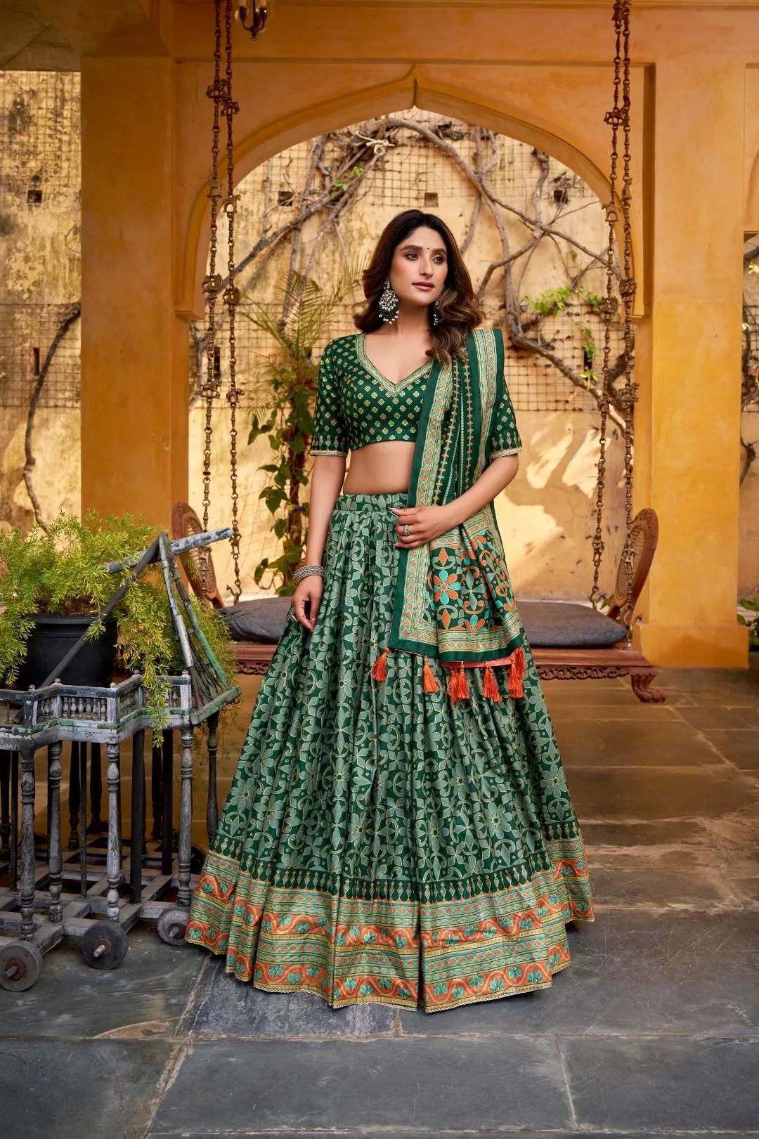 Latest WMN 1201 Sowmya Tasar Silk Lehenga Choli Wholesale 2026