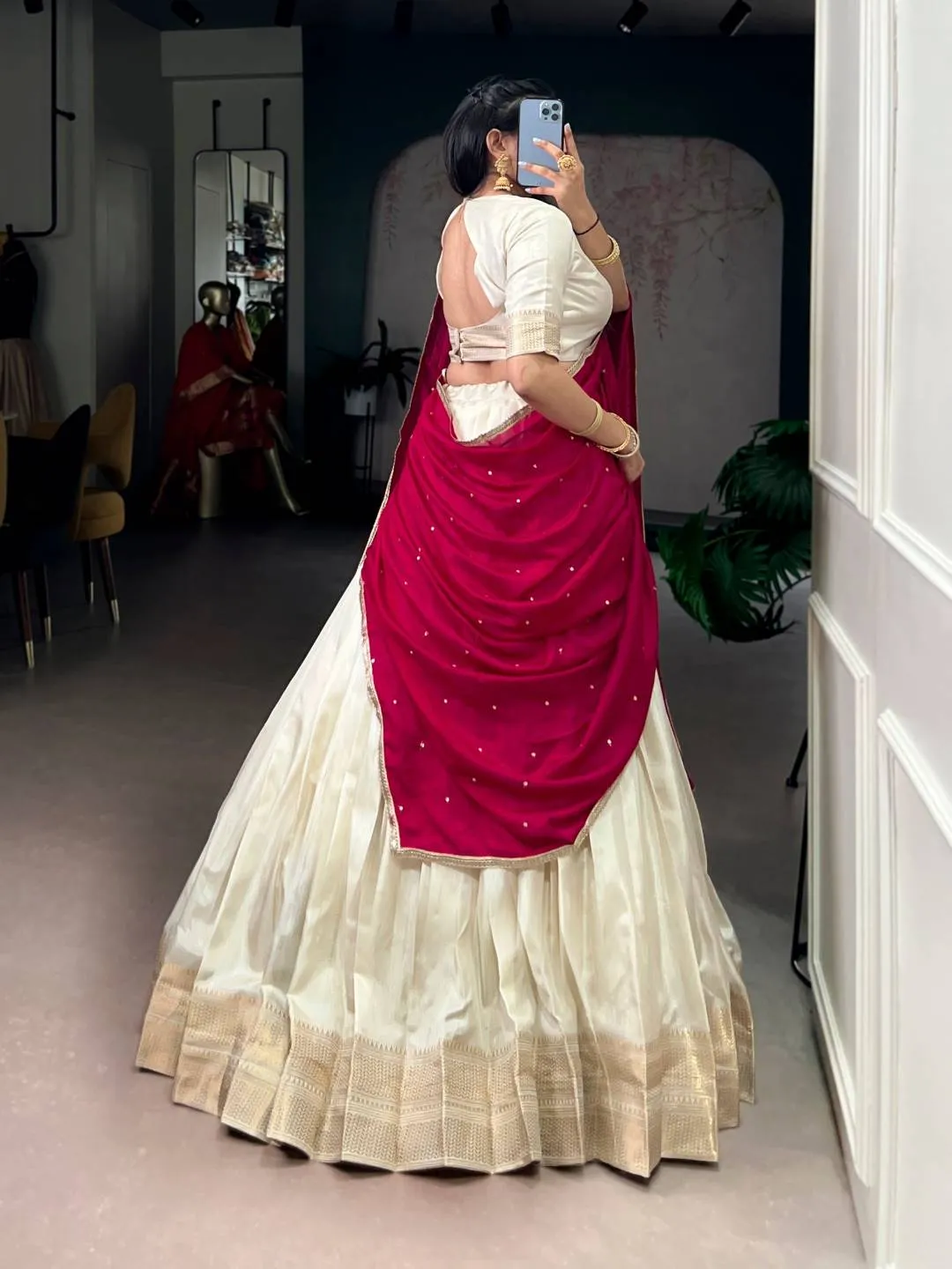 Beautiful WMN 2004 Dola Silk Weaving Lehenga Choli Wholesale 2026