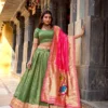 Stylish WMN 2032 Nithyashri Simmer Organza Weaving Lehenga Choli Wholesale 2026