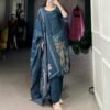 3301 Livaa Roman Silk Hand Work Reeadymade Dress Wholesale