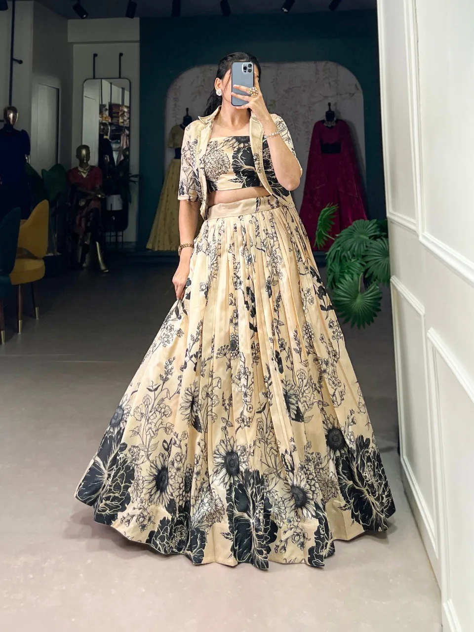Beautiful WMN 1129 Tussar Silk Printed Party Wear Lehenga Top Wholesale 2026