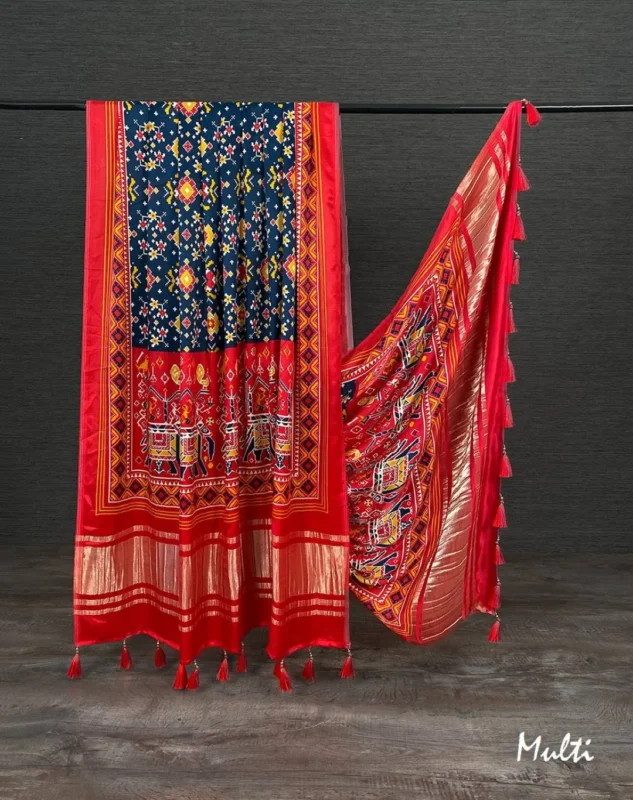 Stylish WMN 4001 Gaji Silk Printed Tassels Work Dupatta Wholesale 2026