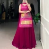 Launching WMN 3012 Gaji Silk Printed Handwork Reeadymade Dress Wholesale 2026