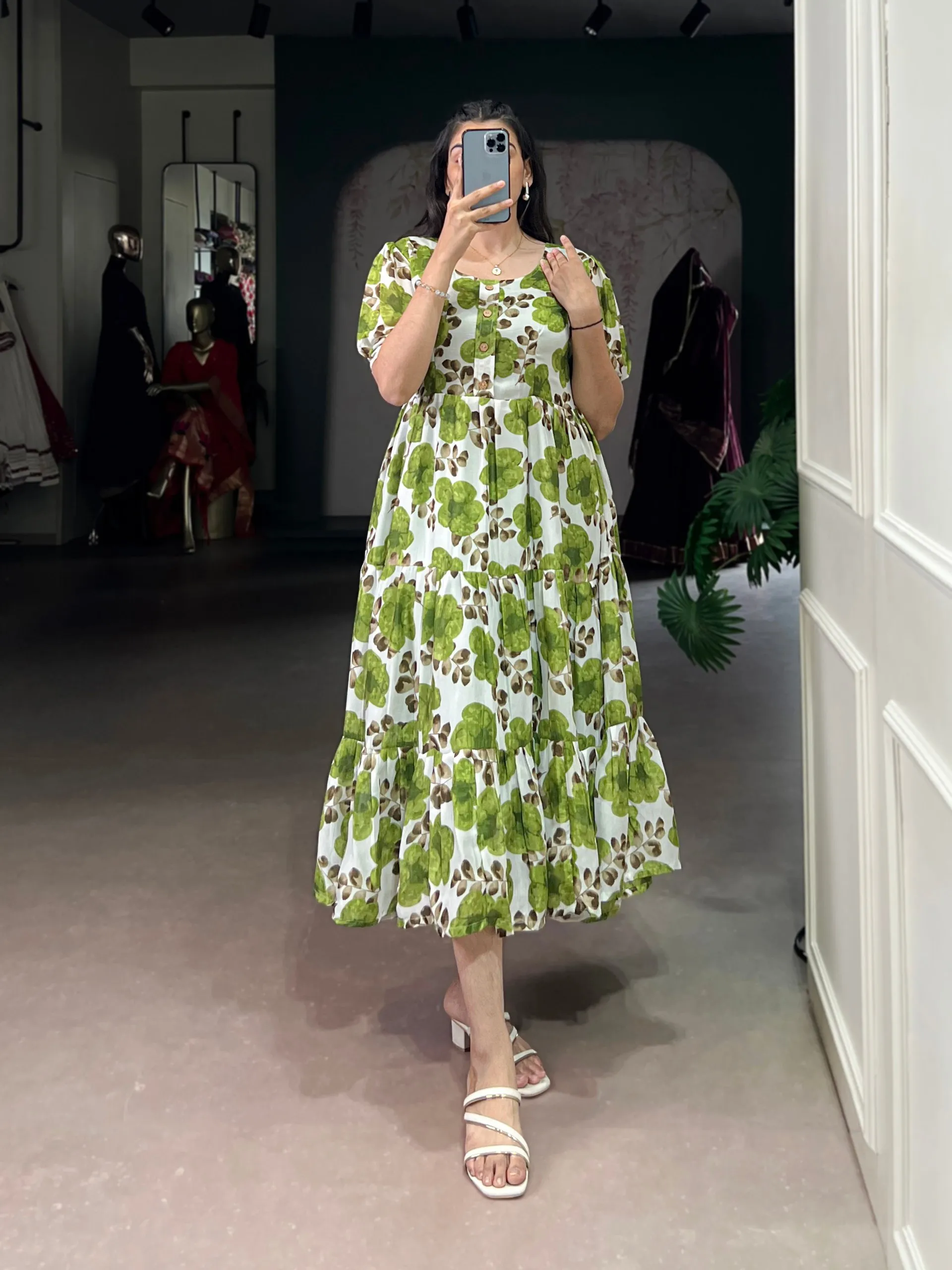 Latest WMN 4509 Vichritra Silk Floral Printed Western Wholesale 2026
