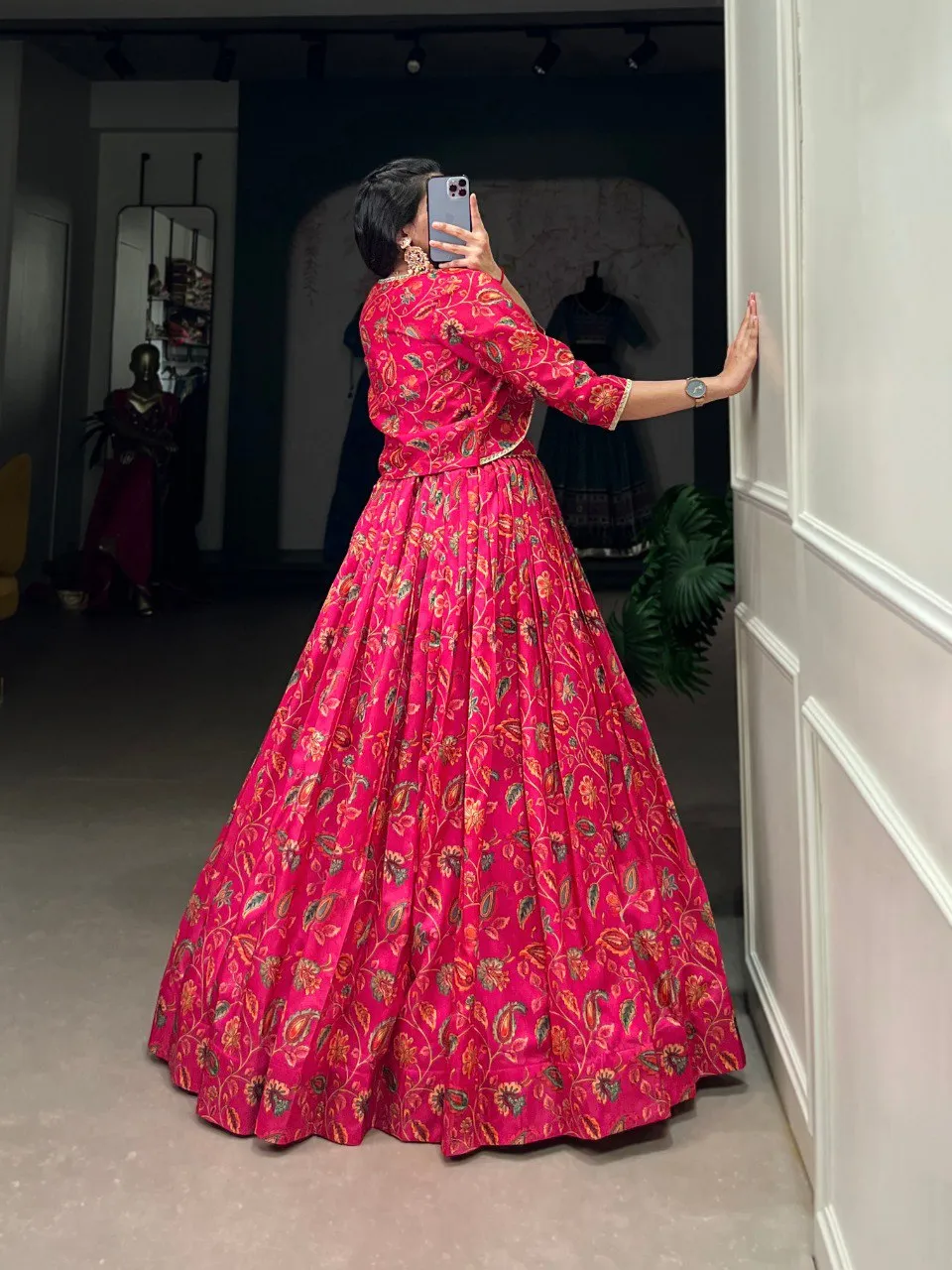 Launching WMN 1136 Tasar Silk Printed Gota Patti Work Lehenga Choli Wholesale 2026