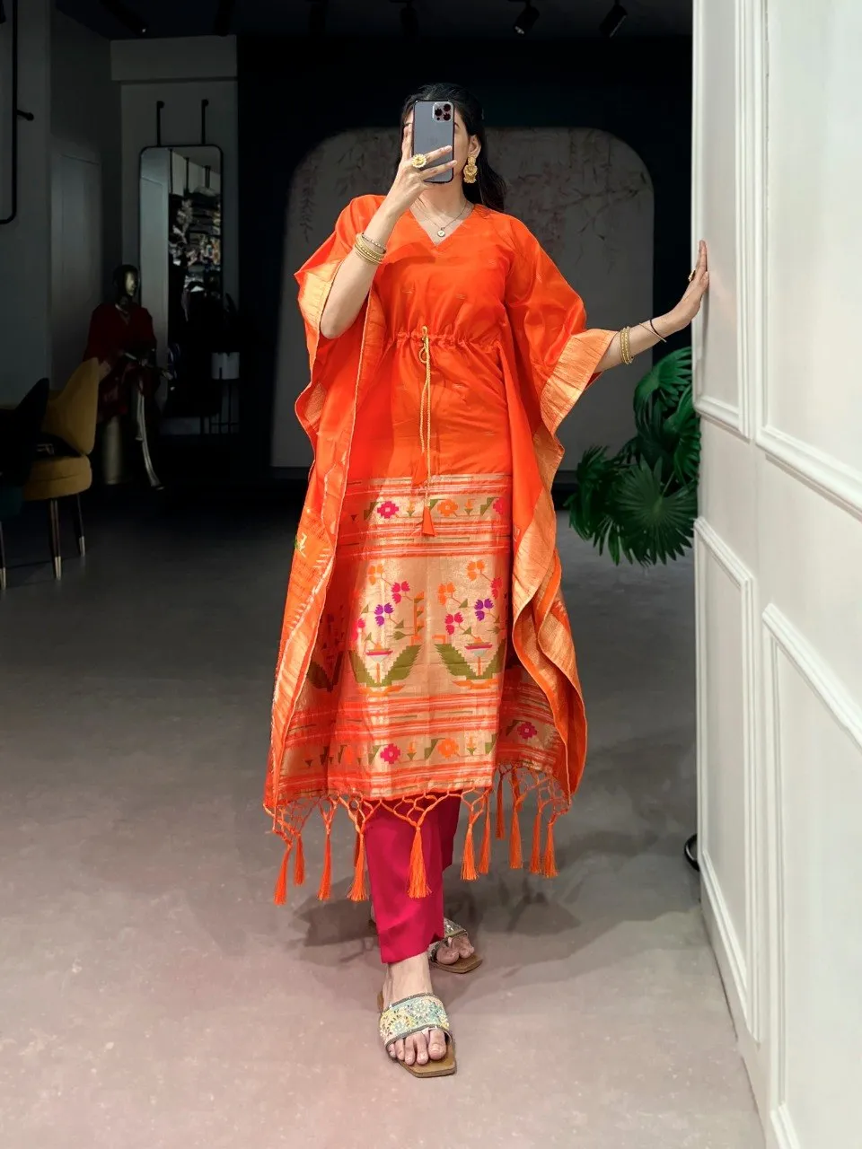 Beautiful WMN 3802 Jacquard Zari Weaving Work Western Wholesale 2026
