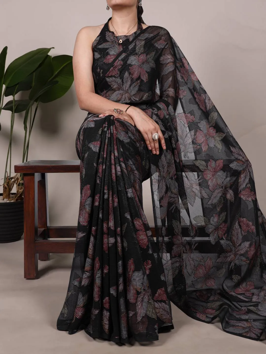 Launching WMN 7052 Alara Lurex Brasso Floral Viscose Brasso Saree Wholesale 2026