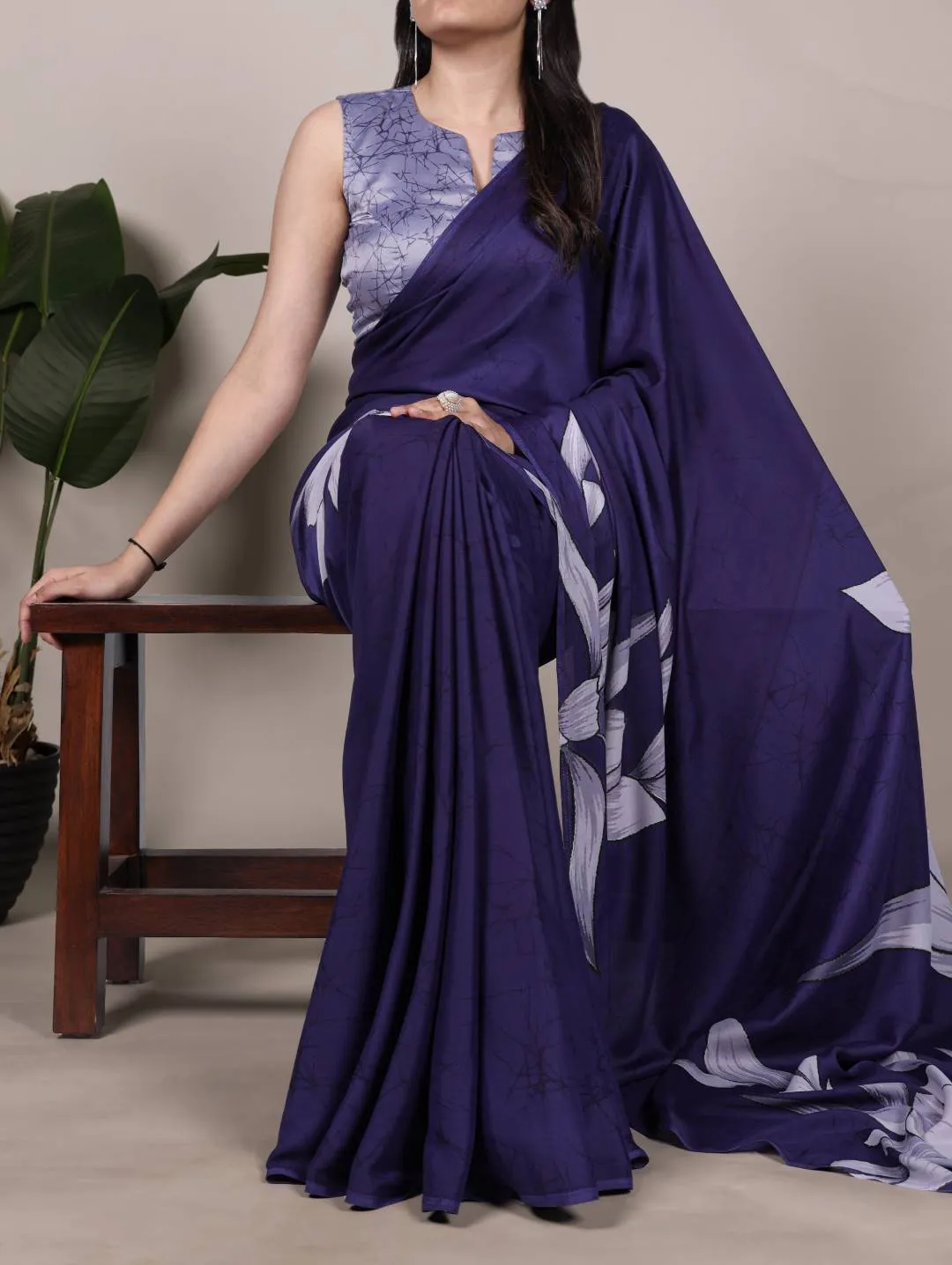 Latest WMN 7054 Satin Silk Floral Printed Saree Wholesale 2026