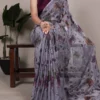 Launching WMN 7051 Lurex Brasso Floral Viscose Brasso Festive Saree Wholesale 2026