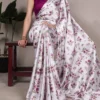 Latest WMN 7027 Satin Silk Floral Printed Party Wear Saree Wholesale 2026