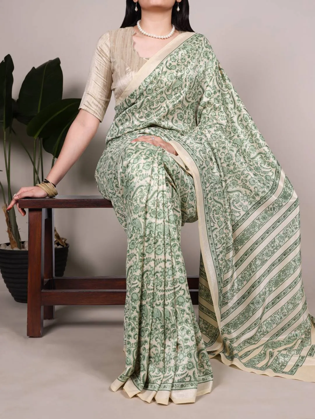 Stylish WMN 7014 Tasar Silk Printed Festive Saree Wholesale 2026