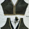 Latest Mrunal Pinky Roman Silk Embroidery Work Readymade Blouse 2026