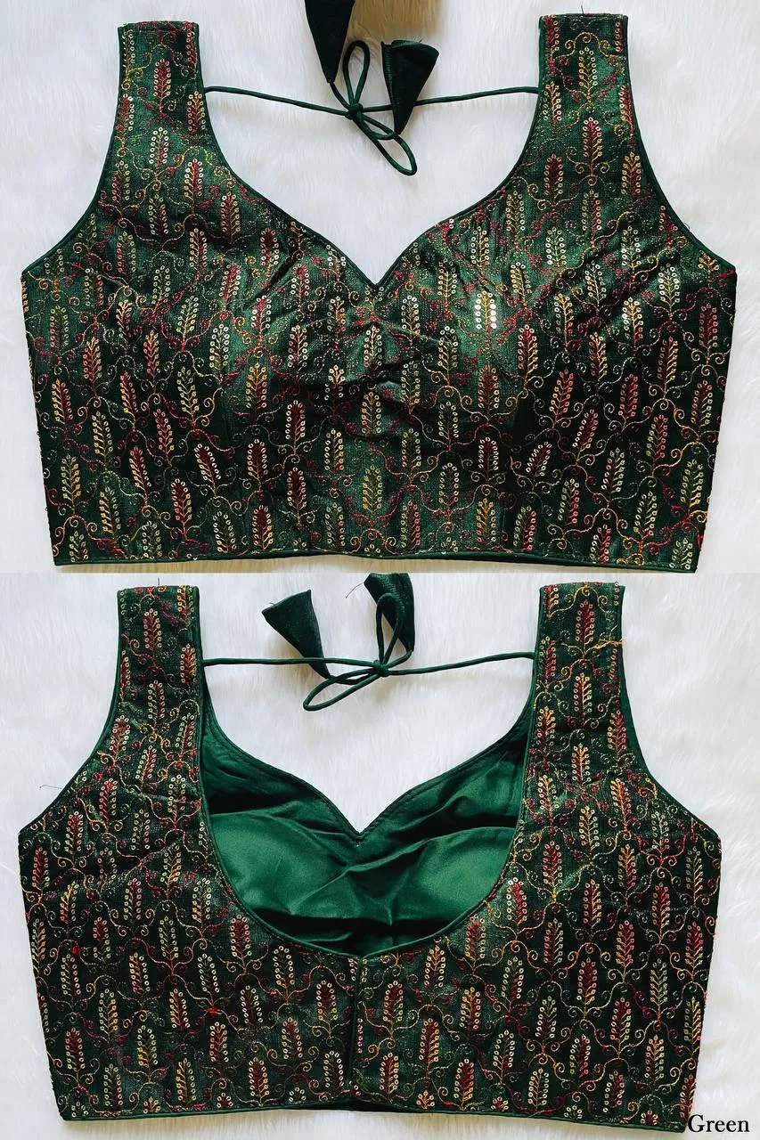 Beautiful Mrunal 301 Kashmiri Tread Work Readymade Blouse 2026