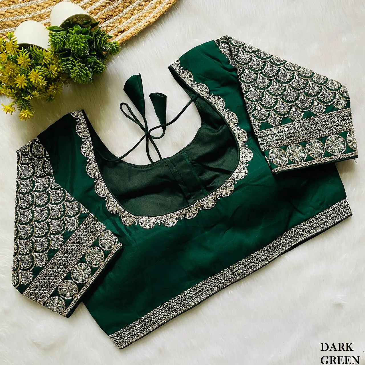 Launching Mrunal 305 Reva Roman Silk Embroidery Party Wear Readymade Blouse 2026