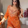 Buy Sabina 5326 Fendy Silk Mirror Work Party Wear Sharara Suit Wholesale 2026