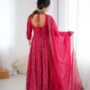 Launching Sabina 5293 Crunchy Silk Sequence Work Anarkali Readymade Dress Wholesale 2026