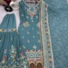 Latest Sabina 5007 Georgette Embroidery Festival Sharara Suit Wholesale 2026