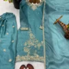 Beautiful Sabina 537 GMY Silk Sky Blue Embroidery Salwar Suit Wholesale 2026