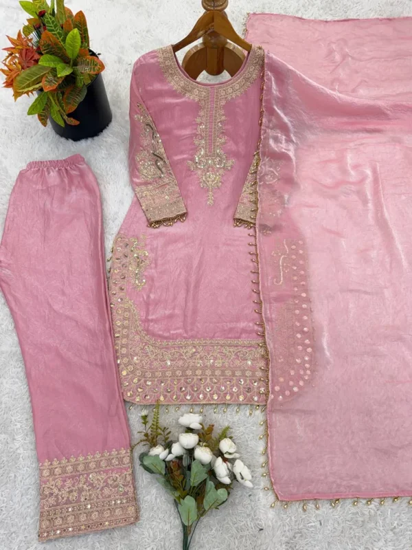 Latest Sabina 540 Roman Glass Silk Embroidery Festival Salwar Suit Wholesale 2026