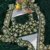 Latest RC1 6044 Viscose Velvet Solid Plain Embroidery Wedding Saree Wholesale 2026