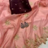 Beautiful RC1 Candy Crush Silk Moti Work Party Wear Saree Wholesale Surat 2026