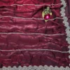 Beautiful RC1 Space Silk Jarkhan Work Festival Saree Wholesale Surat 2026